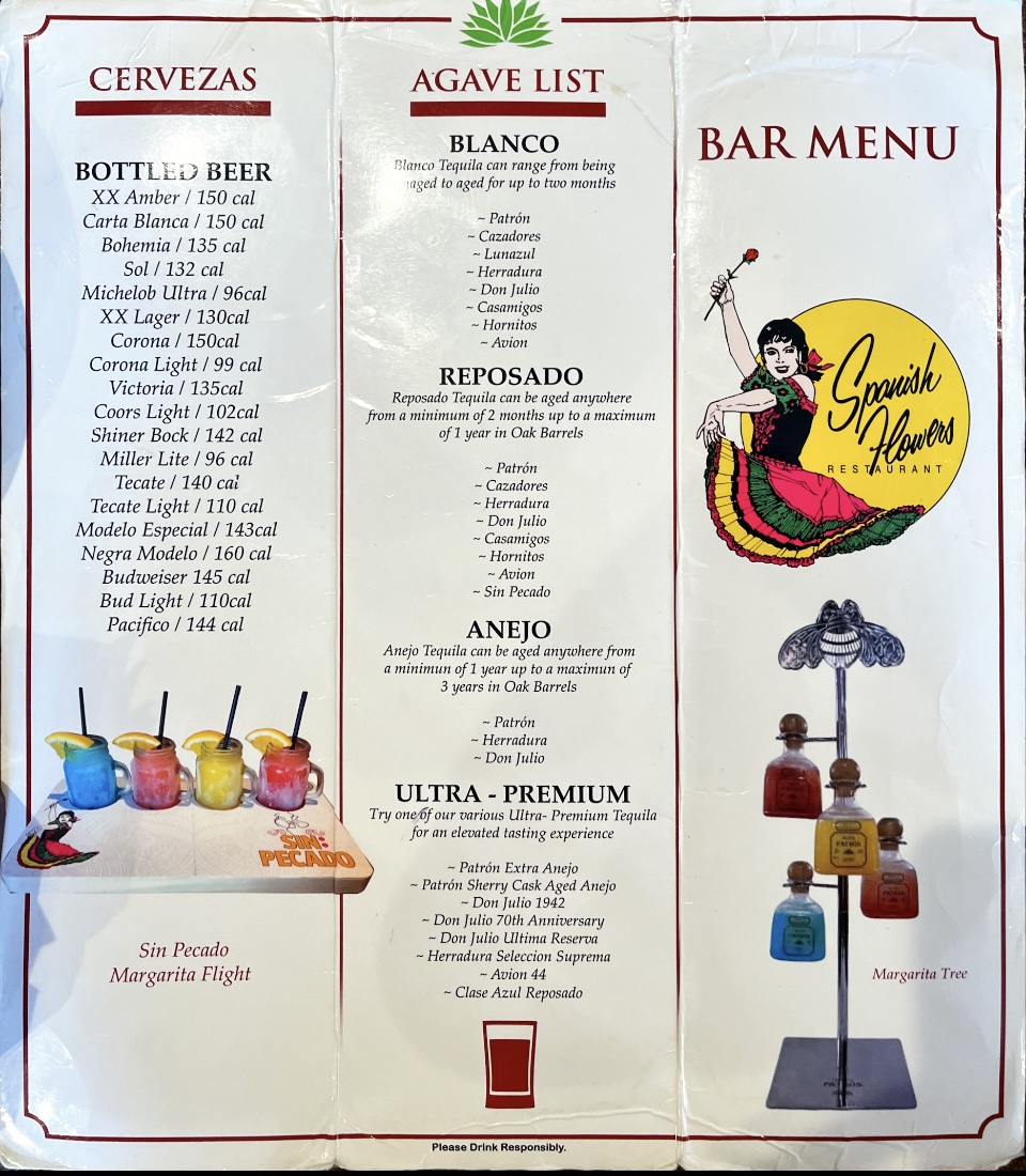 Spanish Flowers Menu - Image 4